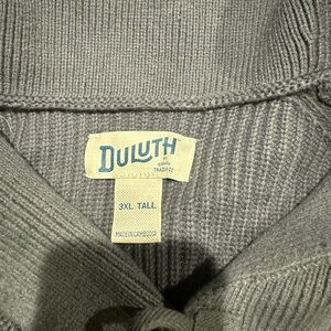 Duluth Trading Co Gray Men's Cardigan Sweater